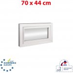 Okna Hned Plastové okno 70x44 cm (700x440 mm) bílé sklopné – HobbyKompas.cz