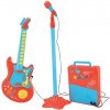 Carousel elektrická kytara s mikrofonem růžová