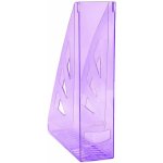 Stojan na časopisy Office Products A4/70 mm, transparentní fialový – Zboží Dáma