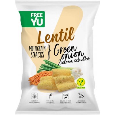 FREEYOU Lentil multigrain snack green onion bylinkové chipsy 70 g – Hledejceny.cz