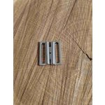 Plavkové zapínání šíře 20 mm kovové 23 x 20 mm barva nikl – Zboží Dáma