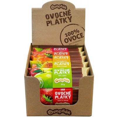 Ovocňák Ovocné plátky MIX karton 20 x 20 g – Hledejceny.cz