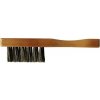 Hřeben a nůžky na vousy Duko WC-11 pánský dřevěný kartáček na vousy 115 x 6 mm přírodní štětiny