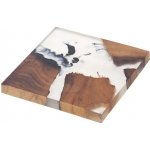 Orion Podtácek akácie/resin River 1 ks 8x8cm – Zboží Mobilmania