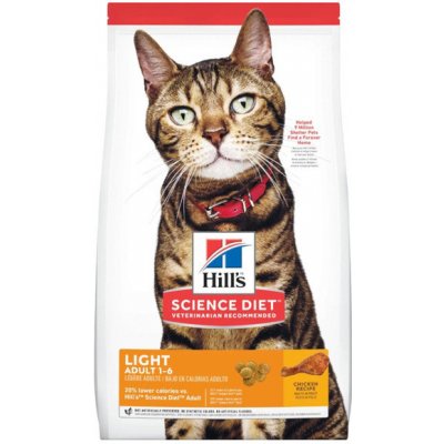 Hill's Science Plan Feline Adult Light Chicken pro kastrované kočky s kuřecím masem 10 kg – Hledejceny.cz