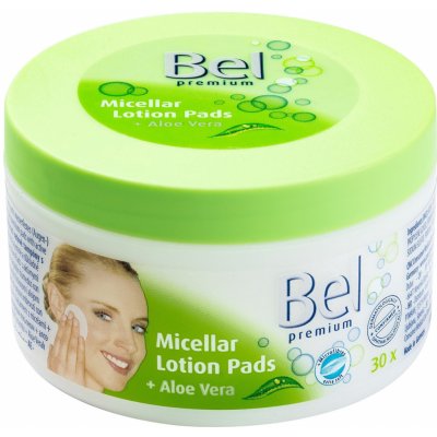 Bel Premium Cosmetic Lotion Pads vlhčené odličovací tampony s Aloe Vera 30 ks – Zboží Dáma