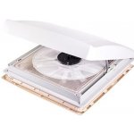 Střešní okno Thule Vent, 400 × 400 mm, s ventilátorem, 12 V barva bílá průsvitná