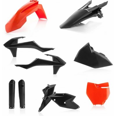 Acerbis Sada plastů pro Ktm SX 16-18 Sxf16-18 SX 250 2T 17-18 černá/oranž – Sleviste.cz