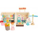Small Foot Dřevěný obchůdek v kufříku – Zboží Mobilmania