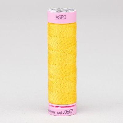 Amann Univerzální šicí nit ASPO 120 polyesterová, slunečnicová žlutá 0607, návin 100m – Zboží Mobilmania