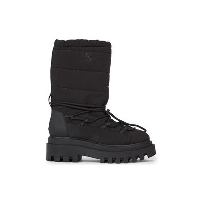 Calvin Klein Jeans sněhule Flatform Snow Boot Nylon Wn YW0YW01146 černá – Zboží Dáma