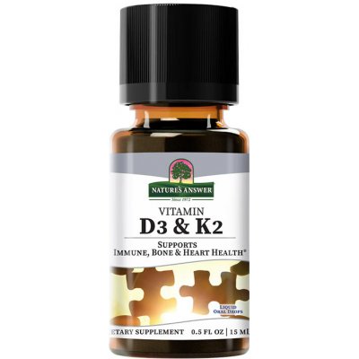 Nature's Answer Vitamin D3 and K2 Liquid 15 ml – Hledejceny.cz