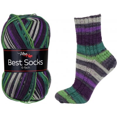 Best Socks - Vlna Hep - Ponožková příze 6ti nitka Barva: 7364