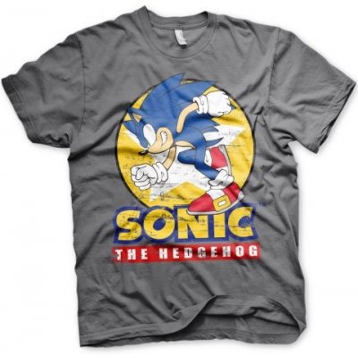 A.B. tričko Sonic The Hedgeho šedé