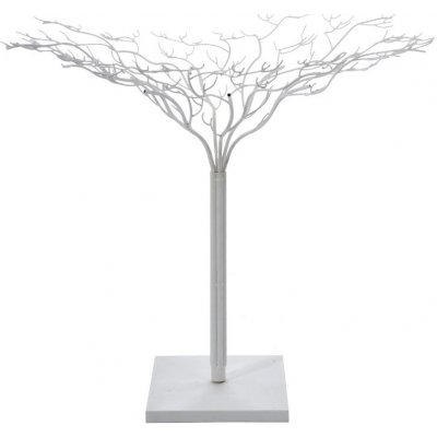Bílý kovový dekorativní strom Leonois L Ø 140*180 cm J-Line by Jolipa – Sleviste.cz