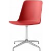 Jídelní židle &Tradition Rely HW11 polished aluminium / vermillion red