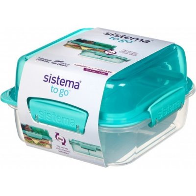 Sistema To Go LunchStack Square tyrkysový – Zbozi.Blesk.cz