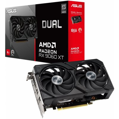 Asus Dual Radeon RX 9060 XT 8GB GDDR6 90YV0MI1-M0NA00 – Zboží Živě