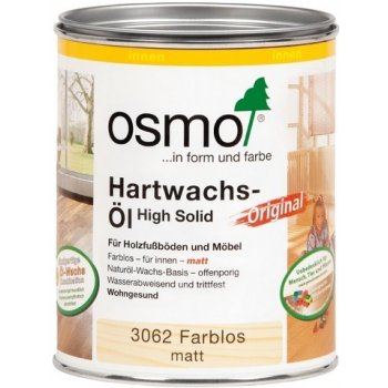 Osmo 3032 Tvrdý voskový olej Original 0,75 l Bezbarvý hedvábný polomat