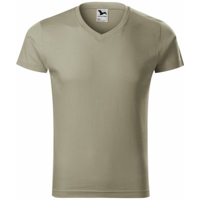 Malfini Slim Fit V-neck 146 světlá khaki – Zbozi.Blesk.cz