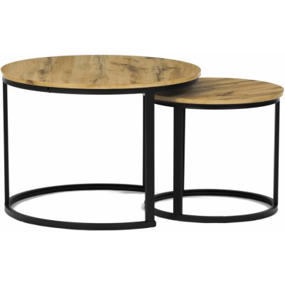 Autronic CT-X7122 OAK dekor divoký dub / černý lak 2 ks – Zboží Mobilmania