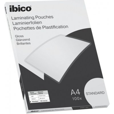 Laminovací fólie IBICO A/4, 125 mikronů, lesklá, 100 ks/balení, 627310 – Hledejceny.cz
