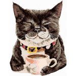 ZUTY Malování podle čísel KOČKA A KÁVA HOLLY SIMENTAL 40 x 50 cm – Sleviste.cz