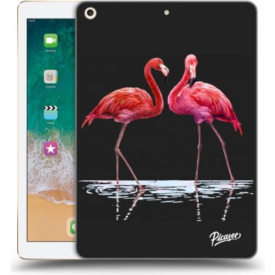Picasee silikonový černý obal pro Apple iPad 9.7" 2017 5. gen Flamingos couple – Zboží Mobilmania