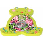 Woody Navlékací korálky v krabičce Žabka – Zboží Dáma