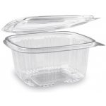 Miska hranatá průhledná s víčkem 500 ml, PET, 100002371 – Zboží Dáma