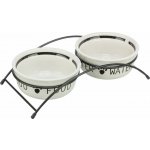 Trixie Set keramických misek se stojánkem 2 x 2,6 l/25 cm – Zboží Dáma