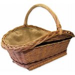 OVČÍ VĚCI Proutěný koš na dřevo s výztuhou 43 x 62 cm T2 – Zboží Dáma