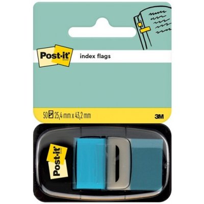 3M POSTIT Štítek, plastový, 50 kusů, 25 × 43 mm, 3M POST-IT, sytě modrý 7000144930 – Hledejceny.cz