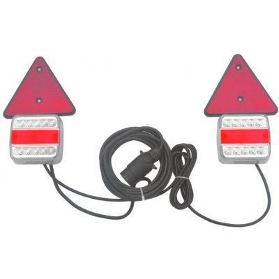 Sada zadních 3-dílných LED světel na přívěsný vozík - magnetické uchycení – Hledejceny.cz