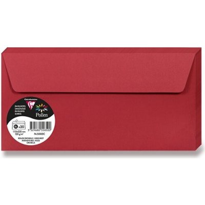 Clairefontaine Barevná obálka červená, DL 110 x 220 mm – Zbozi.Blesk.cz