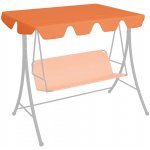 OMAXI 116166 Náhradní stříška na houpačku oranžová 150/130 x 105/70 cm – Zboží Mobilmania