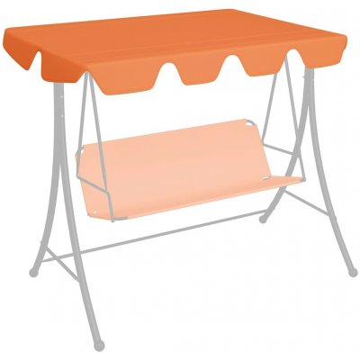 OMAXI 116166 Náhradní stříška na houpačku oranžová 150/130 x 105/70 cm – Zboží Mobilmania