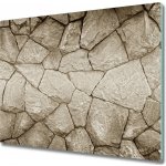 Sklenena krajeci deska Kamenná zeď 60x52 cm