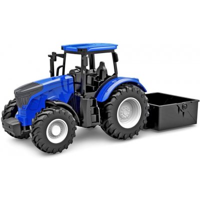 Kids Globe traktor modrý se sklápěčkou volný chod 27,5 cm