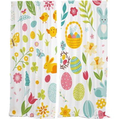 IMPAR Závěsy Velikonoce (Rozměr : 140x250, Materiál: Interlock) – Hledejceny.cz