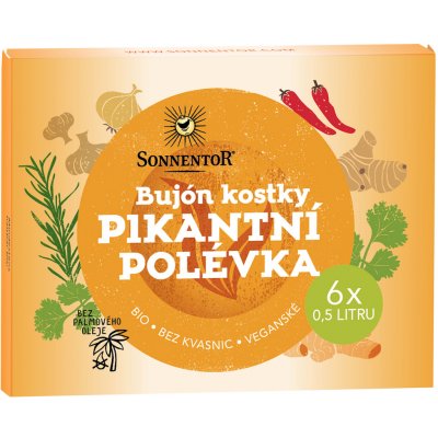 Sonnentor Bio Pikantní polévka bujón kostky 60 g – Zboží Dáma