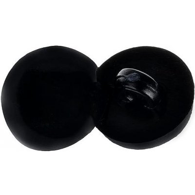 Knoflíky Žirovnice Knoflík 1 cm pecka černá 366285F, sada 6 ks – Zboží Dáma