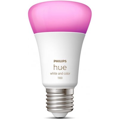 Philips HUE LED žárovka, 9 W, 1100 lm, teplá–studená bílá, RGB, E27 PHLEDH8719514291171 – Hledejceny.cz