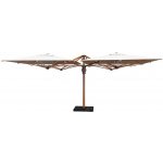 Scolaro Čtyřdílný boční slunečník Quattro, Scolaro, 600x600 cm, rám lakovaný hliník Starwhite, potah akryl 350 g/m2, Natural – Hledejceny.cz