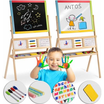 Velká magnetická tabule Ricokids s hodinami pestrobarevná – Zbozi.Blesk.cz
