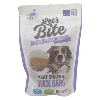 Brit lets bite meat snacks kachní tyčinky 80 g