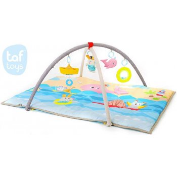 TAF TOYS Baby deka moře hrací koberec s hrazdou s aktivitami