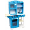 Dětská kuchyňka Small Foot dřevěná modrá