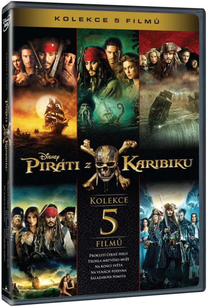 Piráti z Karibiku 1-5 kolekce DVD