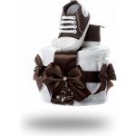 Plenkovky Jednopatrový plenkový dort mini hnědý – Zboží Dáma